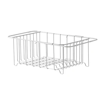 

Lazy corner dish rack sink kitchen sink drainage rack retractable stainless steel drainage basket
