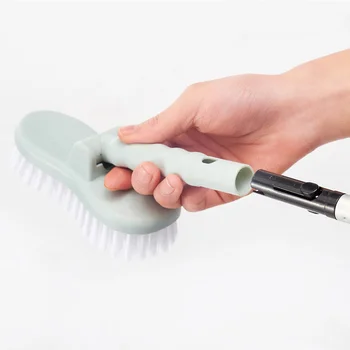 

Durable Toilet Cleaning Brush Removable Bathroom Wall Floor Scrub Brush Long Handle BathTub Shower Tile Cleaning Tool K888