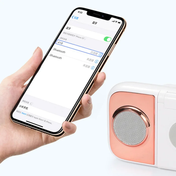 Wireless Charging Mobile Phone Stand Holder Powerbank Portable 10000mAh Bluetooth Speaker GK99