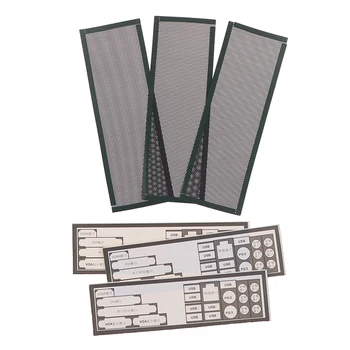 

High Quality 3Pcs PVC Dust Filter Universal DIY Shield Back Plate Mosquito Proof Filter For Computer Chassis I/O Easy to Cut