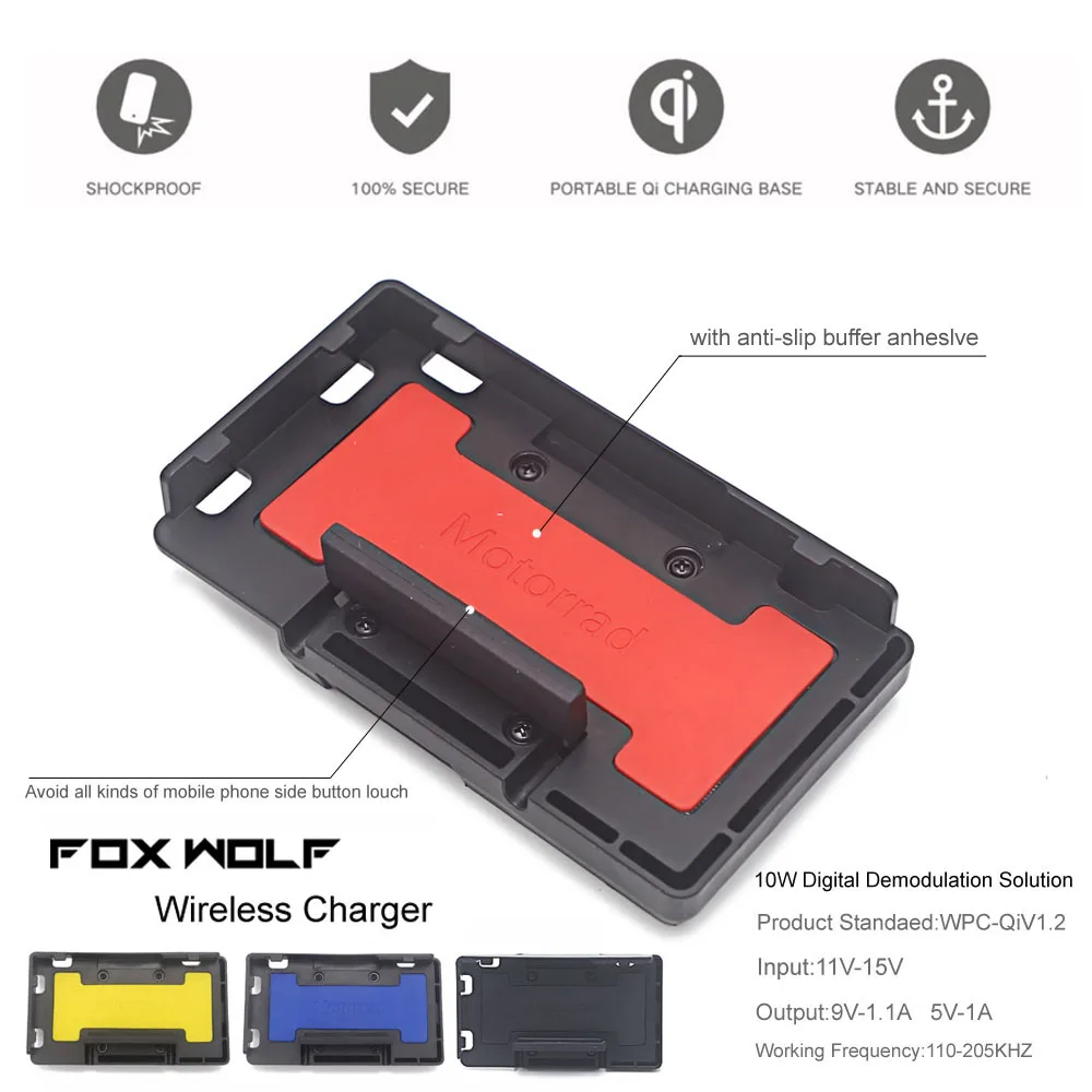 MotorcycleWirelessChargingChargerGPSPhoneHolderNavigation