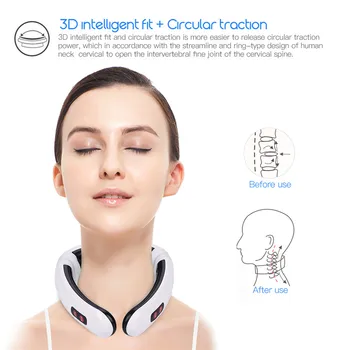 

Electric Pulse Back and Neck Massager Far Infrared Heating Pain Relief Health Care Relaxation Tool Intelligent Cervical Massager