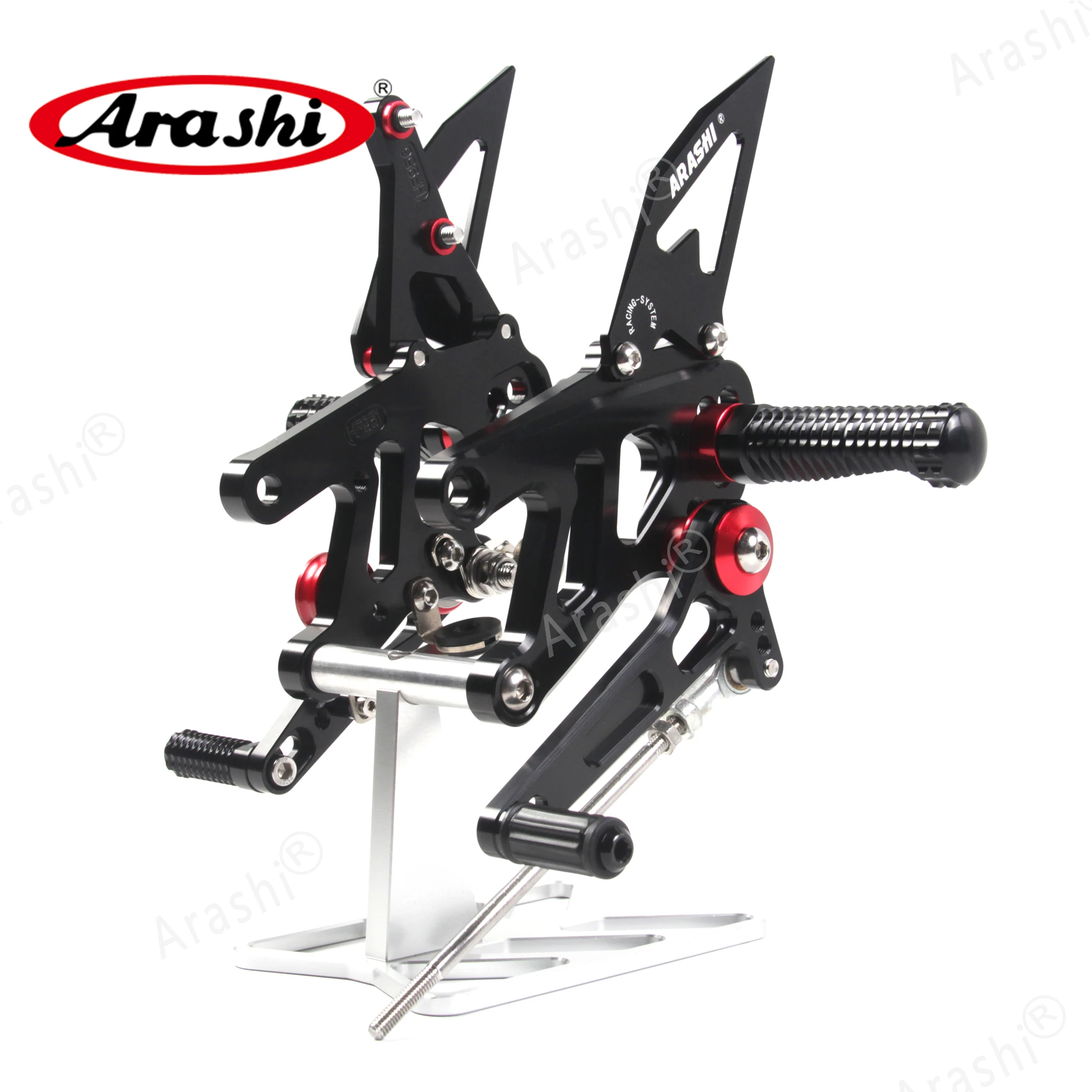 Arashi CNC Регулируемые подножки для APRILIA RSV4 фабрика APRC ABS 2013- подножки подножка мотоциклиста SBK SE 2013