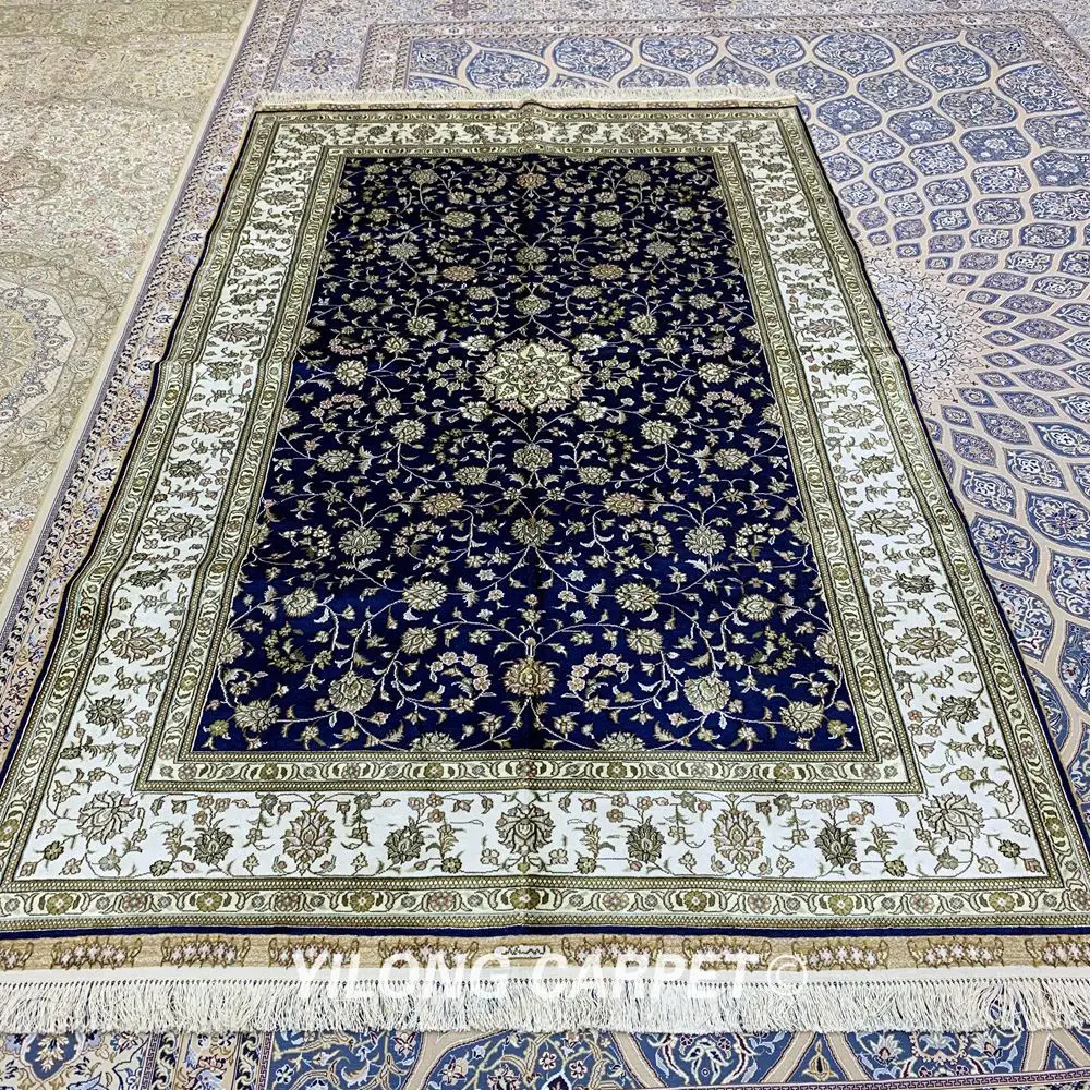 YILONG 5'x8' персидский шелковый ковер ручной работы Традиционный персидский ковер высокого качества(YXR360B