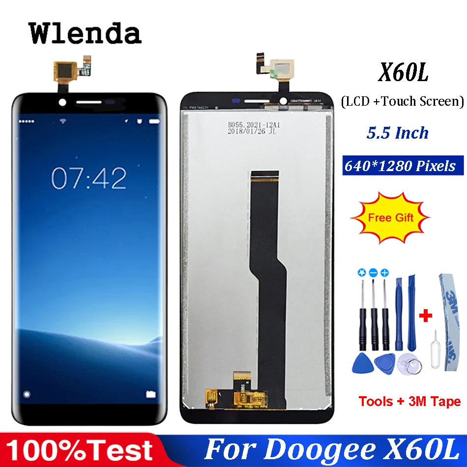 ЖК дисплей и дигитайзер сенсорного экрана для Doogee X60L сменный экран 5 дюйма Для doogee
