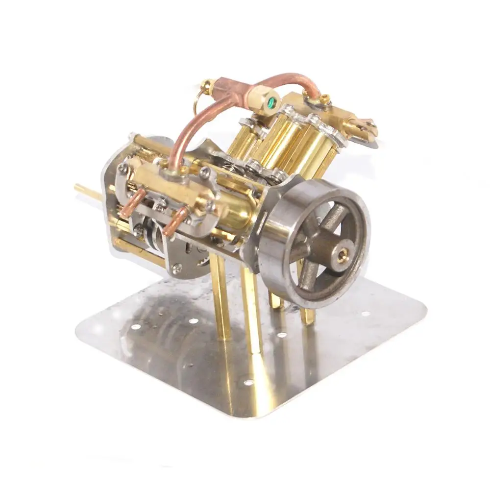 1pcs Mini V4-Steam Engine Model With Reverse Gearbox (Without Boiler) 2020 New Gifts