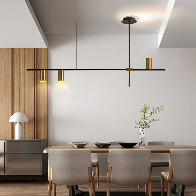 contemporary linear chandeliers