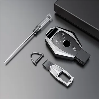 

Alloy Remote Smart Key Shell Case For Mercedes Benz AMG A C E S Class GLC W203 W210 W176 E43 W213 E300 E400 Key protector cover