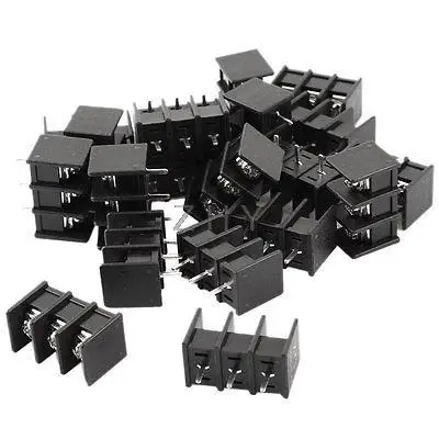 

300V 10A 7.62mm Pitch 3-Pin Pluggable Type PCB Screw Terminal Block 20Pcs