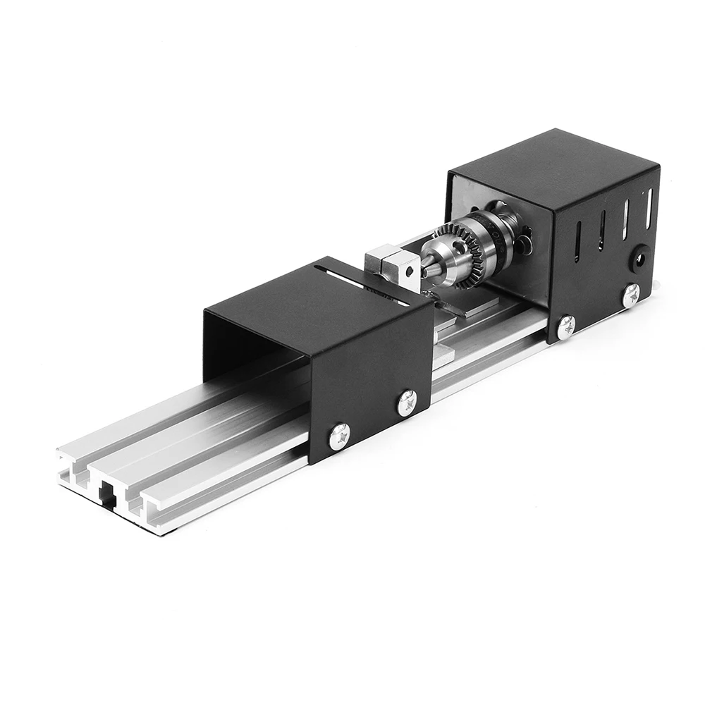 Drillpro мини токарный станок бусины машина Деревообрабатывающий DIY токарный станок с DC 24V адаптер питания металлическая крышка