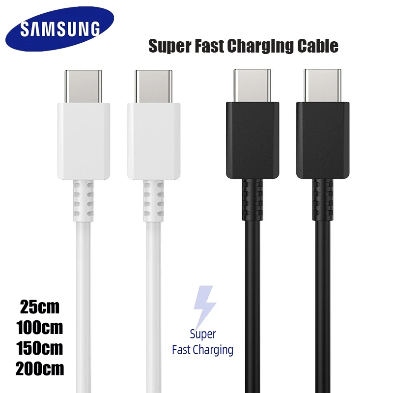 Original 20cm/150cm/300cm USB 3.1 TYPE-C Fast Charging Data Cable For Samsung Galaxy A52 A72 A51 A71 S21 S20 S10 S9 Plus Note8 9 apple smart watch charger