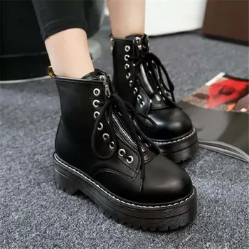 

Summer Women Martin Boots Muffin Platform Boots Comfortable Side Zipper Fashion Female Sneakers Women Shoes Bottes Martin Femme