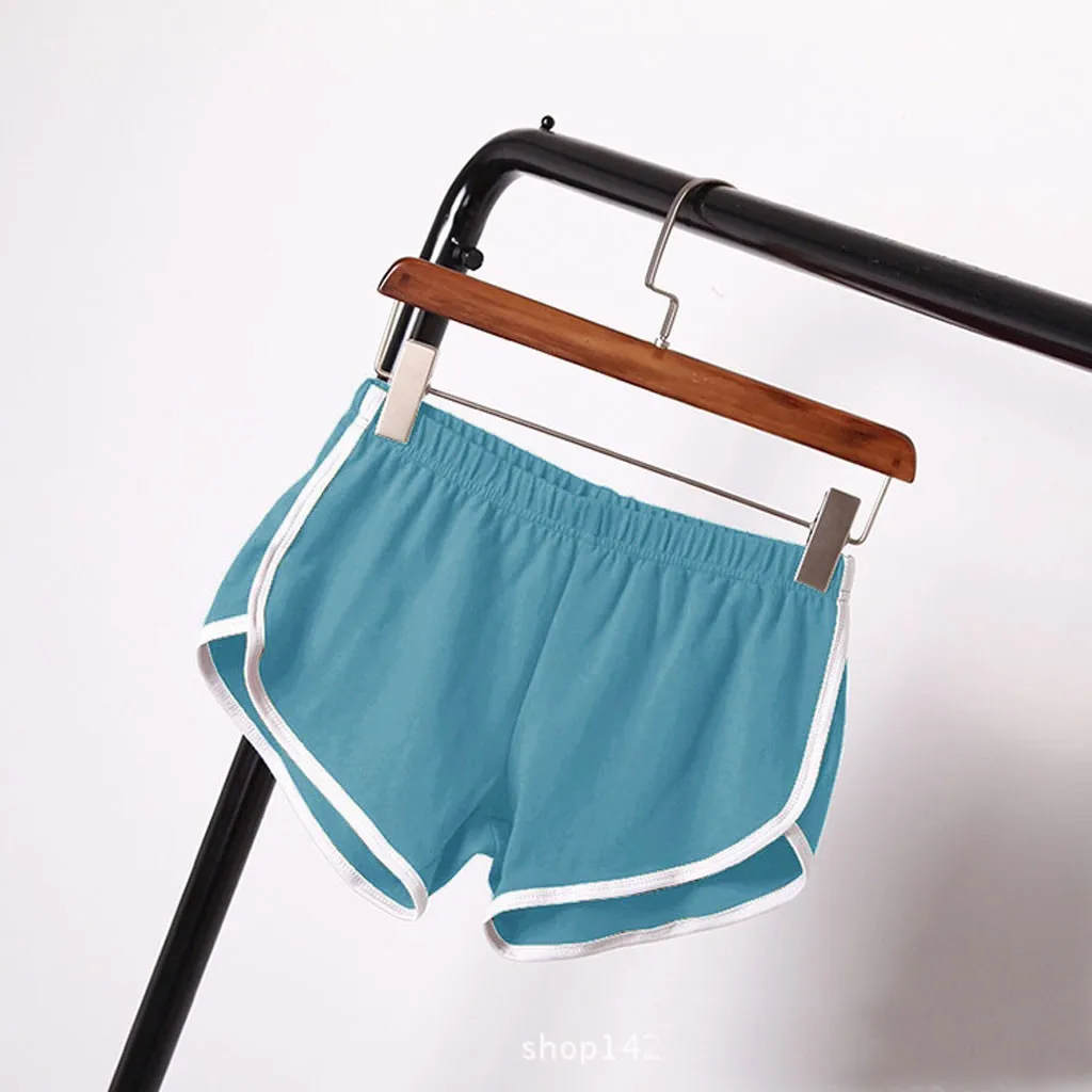 Sports Shorts Gym Jogging Running Shorts Women High Waist Lifting Push Up Tight Sweatpants Workout Training Fitness Yoga Pant