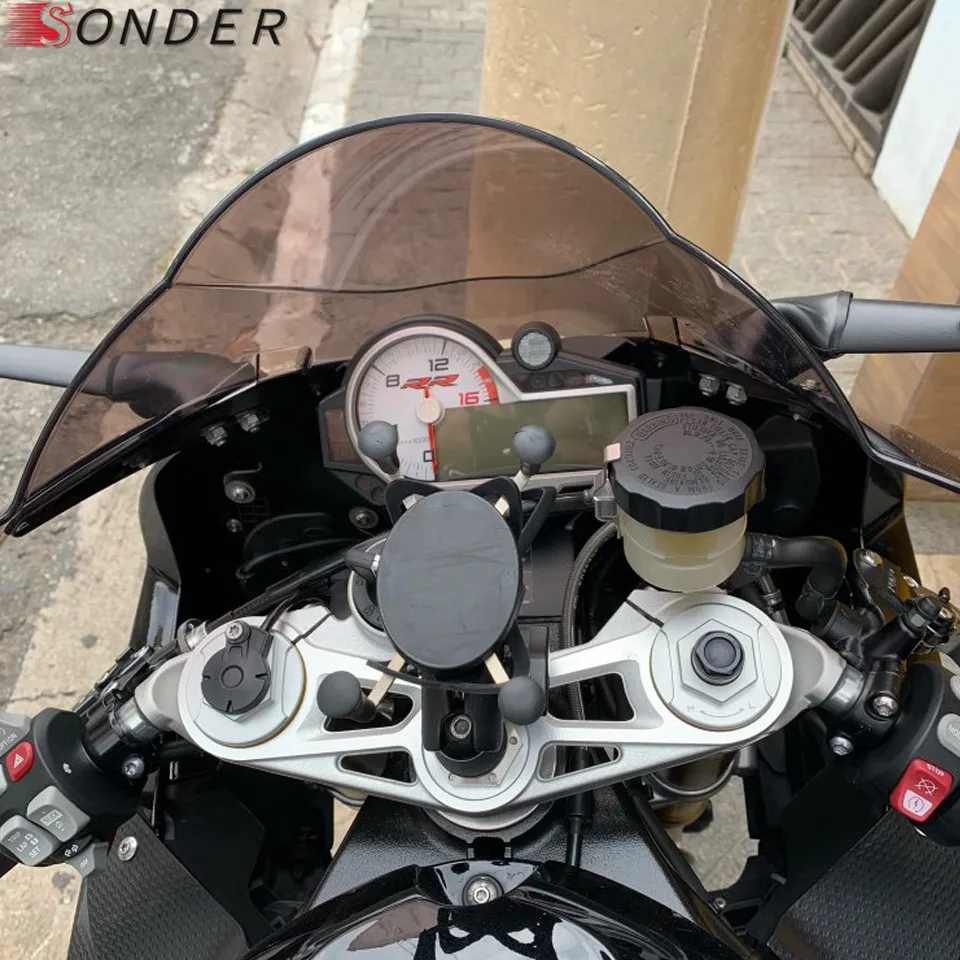 Черный мотоцикл лобовое стекло для BMW S1000RR S1000 RR 1000 2015 2018 двойные Пузырьковые