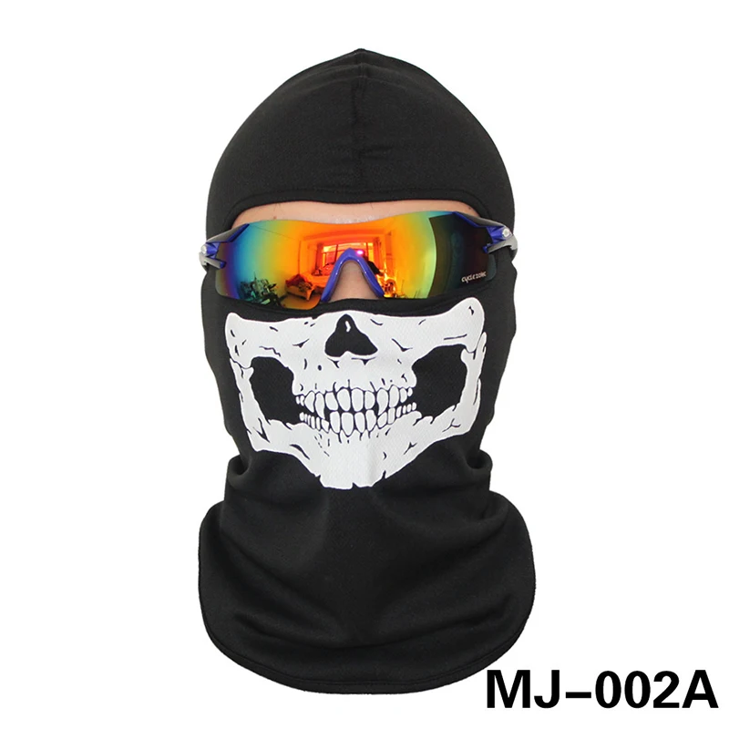 MJ-002A Мотоциклетная маска для лица на Хэллоуин, Лыжная Балаклава, маска для шеи, теплая для Suzuki TL1000R SV1000S GSXR1300 GSF1200 GSF1250 - Цвет: MJ-002A