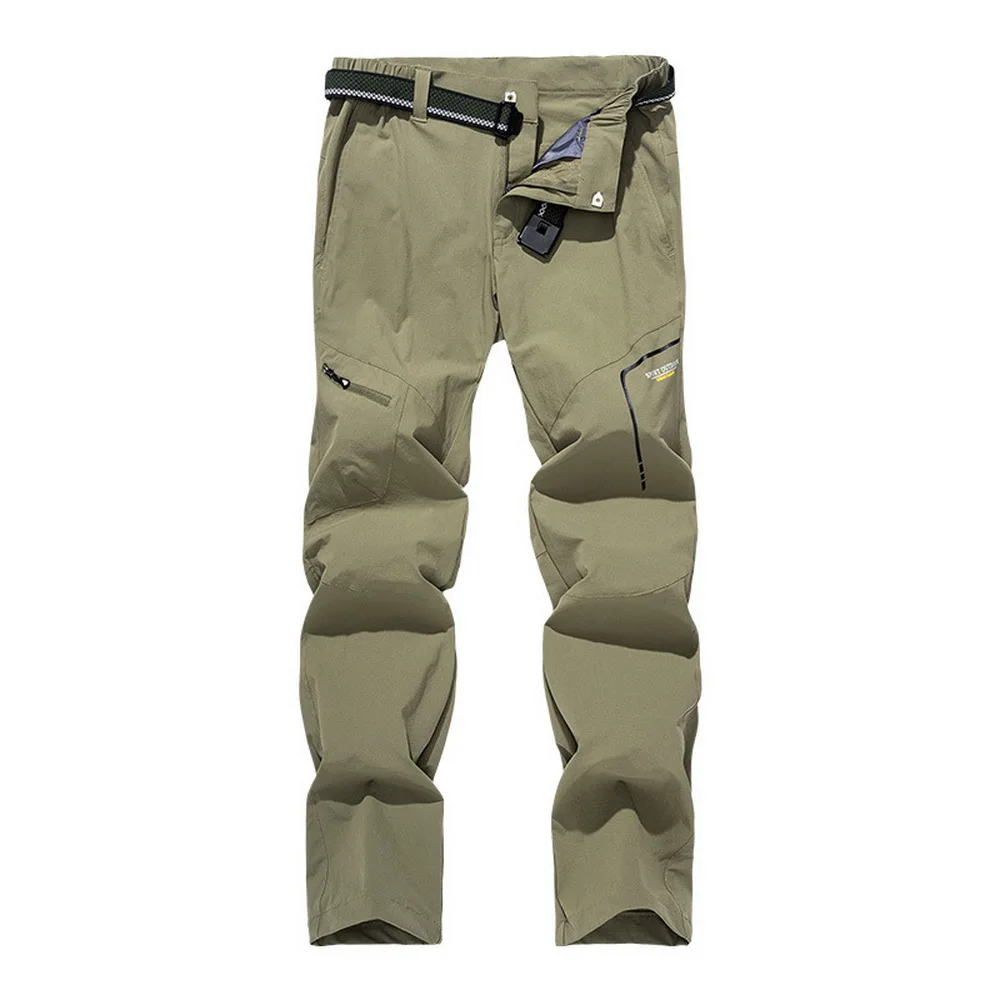 NUONEKO Stretch Outdoor Pants Men Women Summer Quick Dry Mountain Climbing Fishing Hiking Trekking Waterproof Trousers 8XL PN55