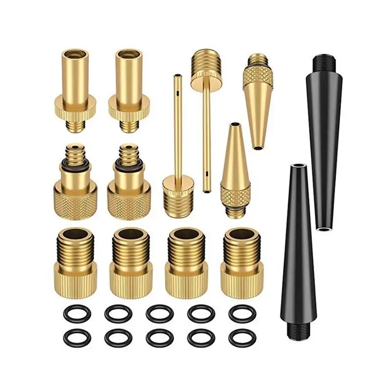 

1 Set Valve Adapter Prime Sturdy Copper Durable Bike Parts Pump Needle Converter Valve Adapter for Cycling Bicycle Bike