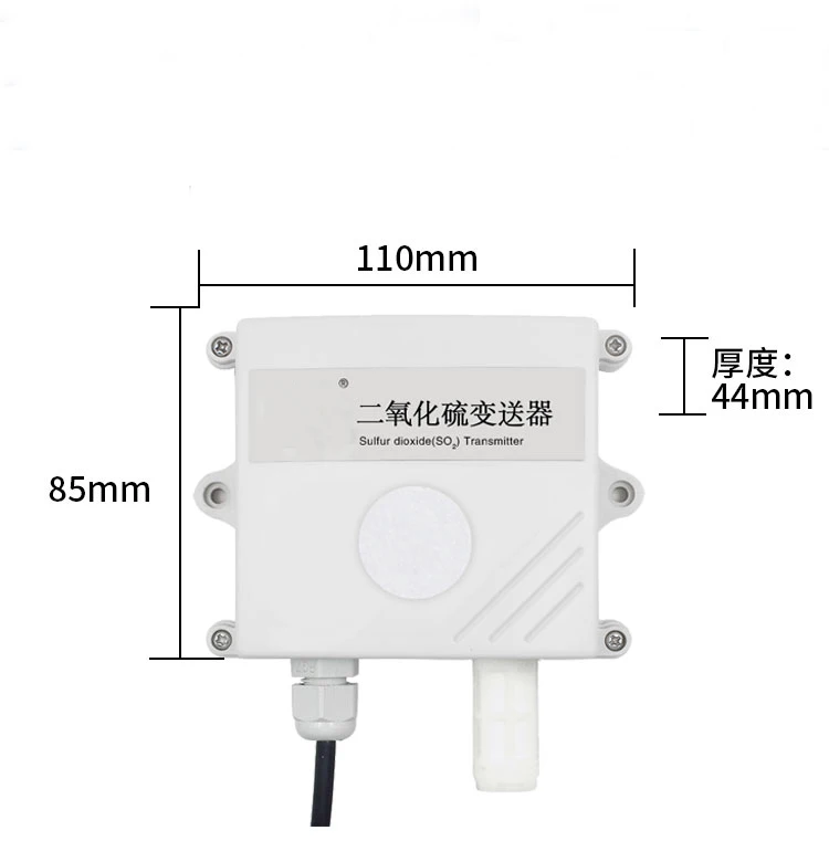 RS485 SO2 Сенсор модуль 0-20ppm 0-2000ppm SO2 датчик передатчик газа Сенсор SO2 0-5 V/0-10 V/4-20MA 485 протокол газа Сенсор