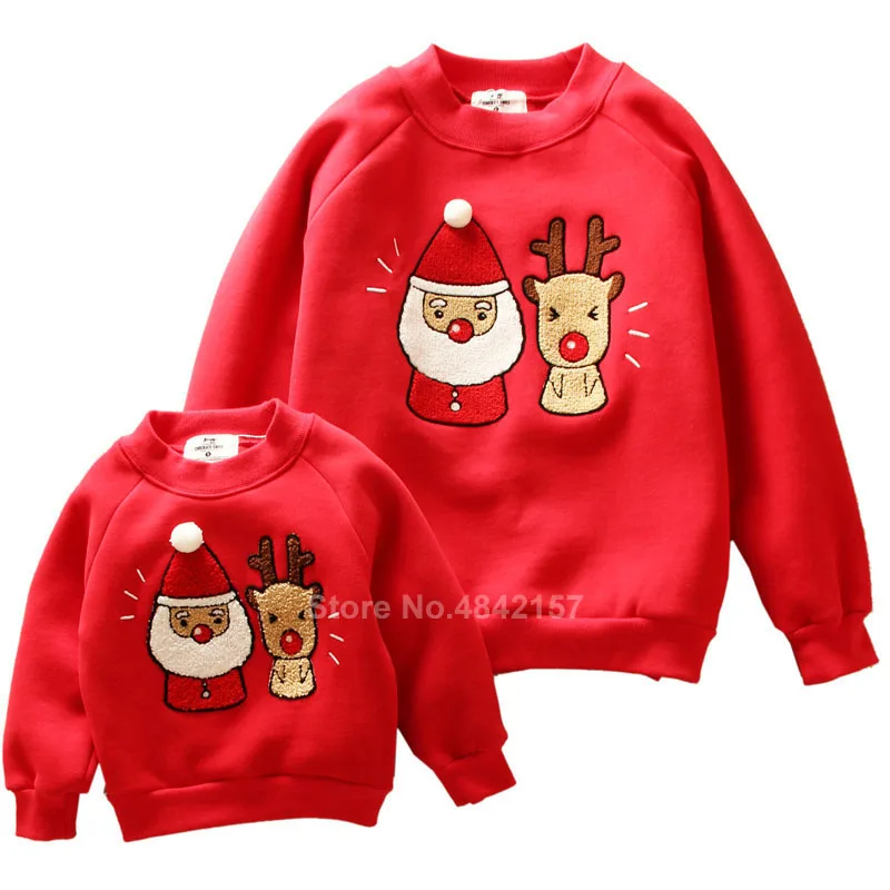 thumbnail image 1 of Suéteres feos con forma de ciervo y árbol de Navidad Ropa de estilo familiar Conjuntos navideños a juego para la familia Ropa para padre, madre, hija, mamá y yo, 1 of 5