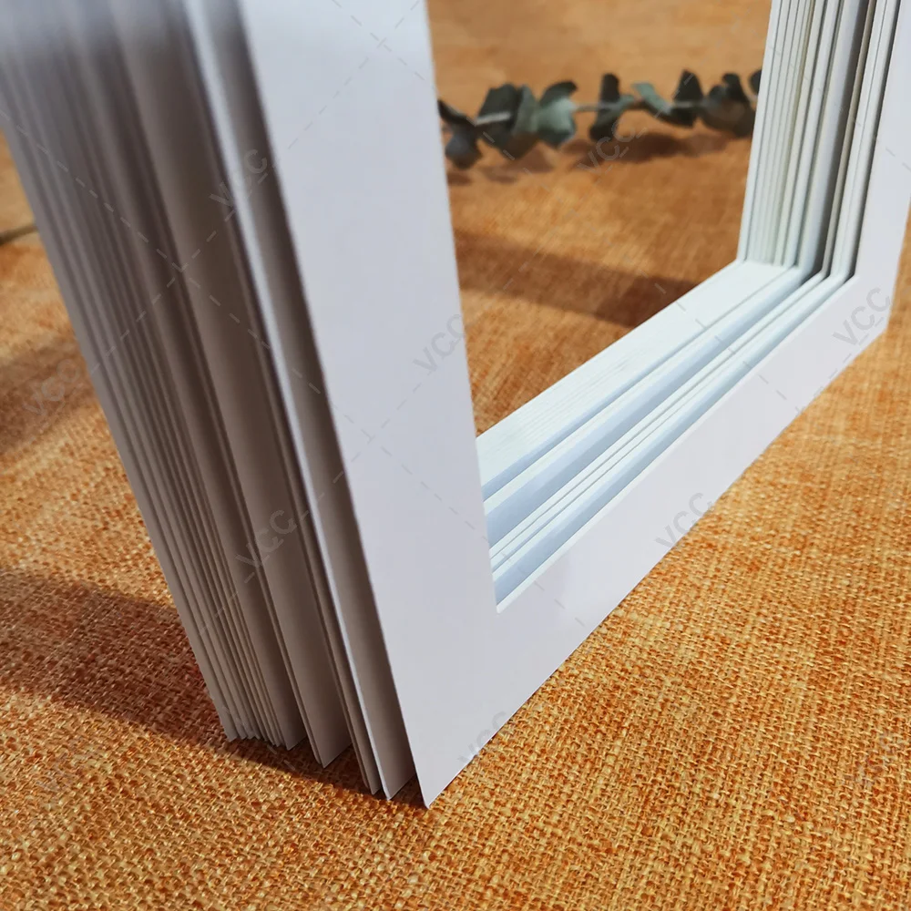 Photo Mats 15Pcs Square Paper Mounts 6/7/8/10/16 inch A4 A3 Picture Frames Photo Decor Mat Paper Frame