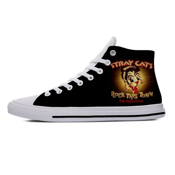 

Men's Casual ShoesCats Rock Band Stray Fashion Popular Funny Cool Casual Canvas Shoes High Top 3D Print Men Women Sneakers