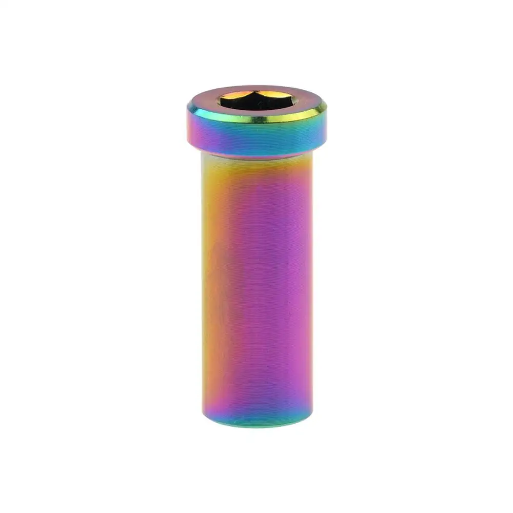 Rainbow Wanyifa Ti Nut M6 полной длины 13/15/17/21/23/25/31,5/33/35/37 мм для Велосипедный тормозной суппорт C зажим крепления Титан застежка-молния - Цвет: Rainbow