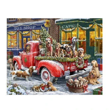 

Happy Christmas 500/1000Pcs Puzzle Pieces Exercise Memory Relieve Stress Jigsaw Puzzles SDF-SHIP