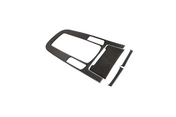Real Carbon Fiber Car Control Gear Shift Panel Cover Gearshift Panel Frame 3D Interior Sticker For Audi A4L / A5 2009