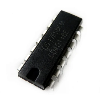 

100pcs/lot CD4011BE CD4011 4011BE DIP-14 new original In Stock