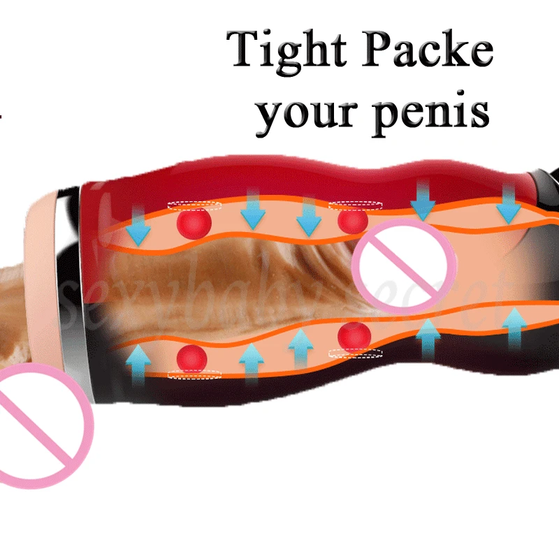 Electric Real Oral Clip Sucking Vibrator Artificial Vagina Deep Throat Blowjob Male Masturbator Sex Toys for Men Sex Machine 2
