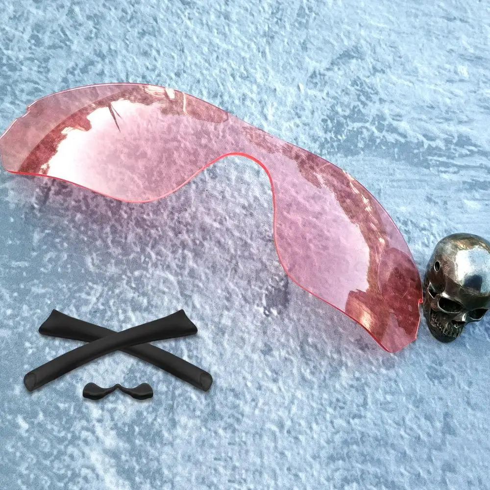 Pink-NoPolarize-Kit Firtox истинные поляризованные Сменные линзы и носки с ушками и носоупоры для солнцезащитных очков с краями-солнцезащитных очков(только линзы)-несколько Opts - Цвет линз: Pink-NoPolarize-Kit