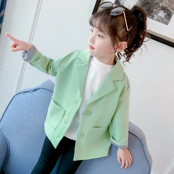 

Kids Jackets for Girls Coat 2020 Spring Summer Outerwear Children Jacket Pink Green Fashion Coats Girls Outfirts 6 8 10 12 Years