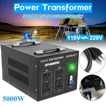 

500/1000/2000/3000/5000W Heavy Duty Voltage Regulator Converter Power Transformer 220V auf 110V Converter