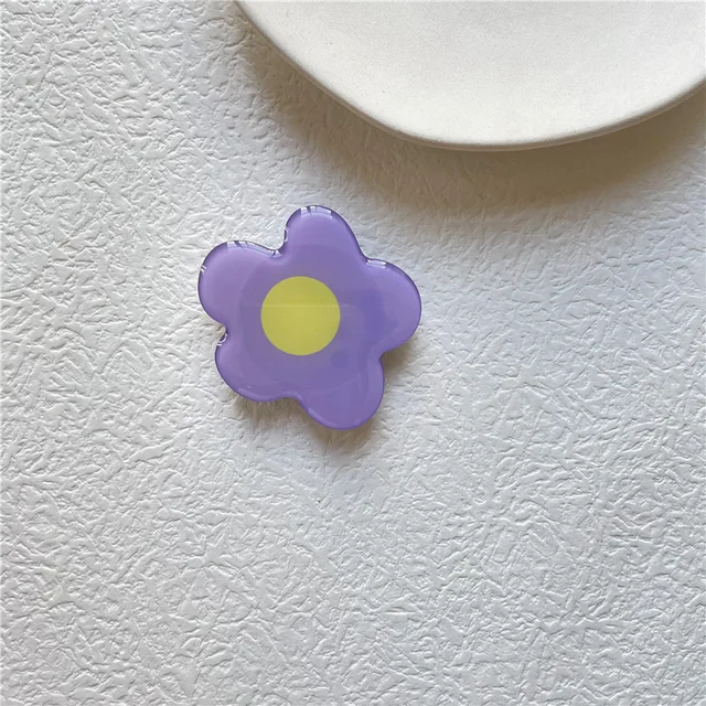 New Epoxy Resin Universal Fresh And Lovely Flowers Foldable Grip Tok Bracket Mobile Phone Ring Bracket Mobile Phone Accessories 15