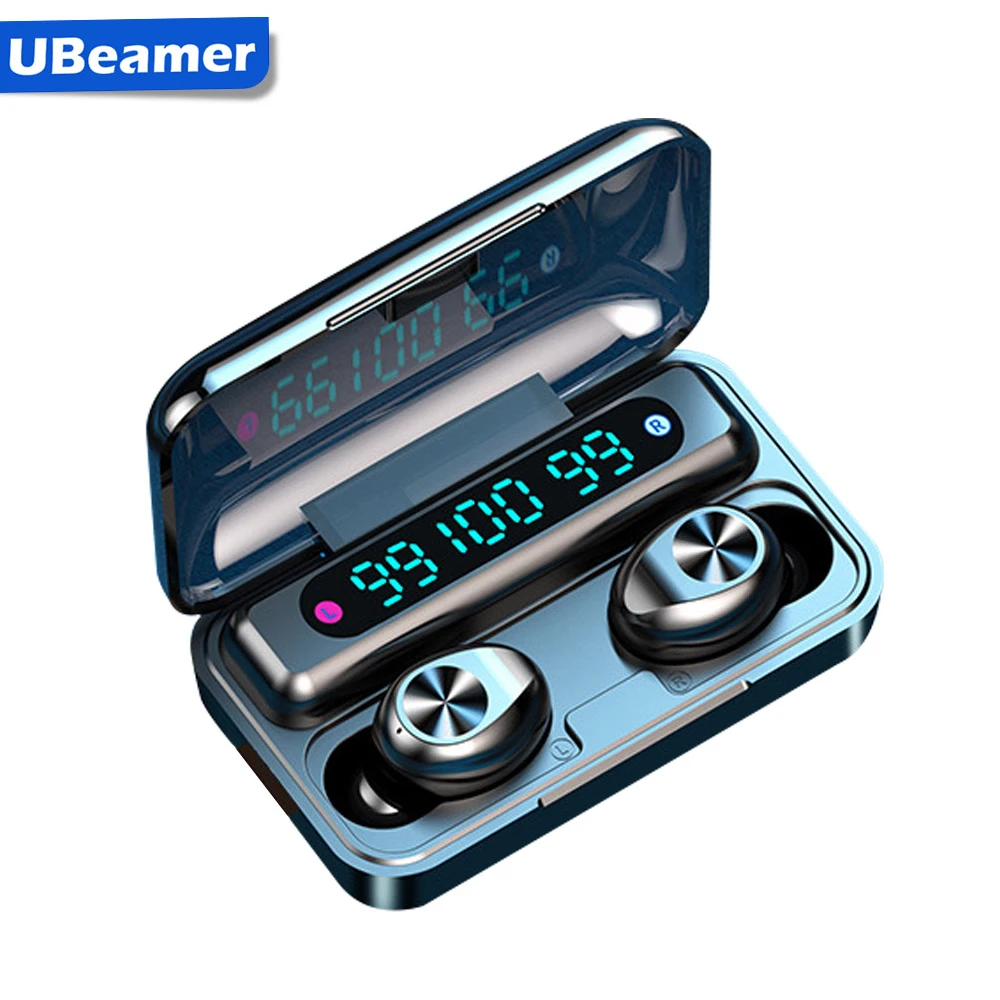 Bluetooth наушники Ubeamer беспроводные с микрофоном f9 спортивная водонепроницаемая