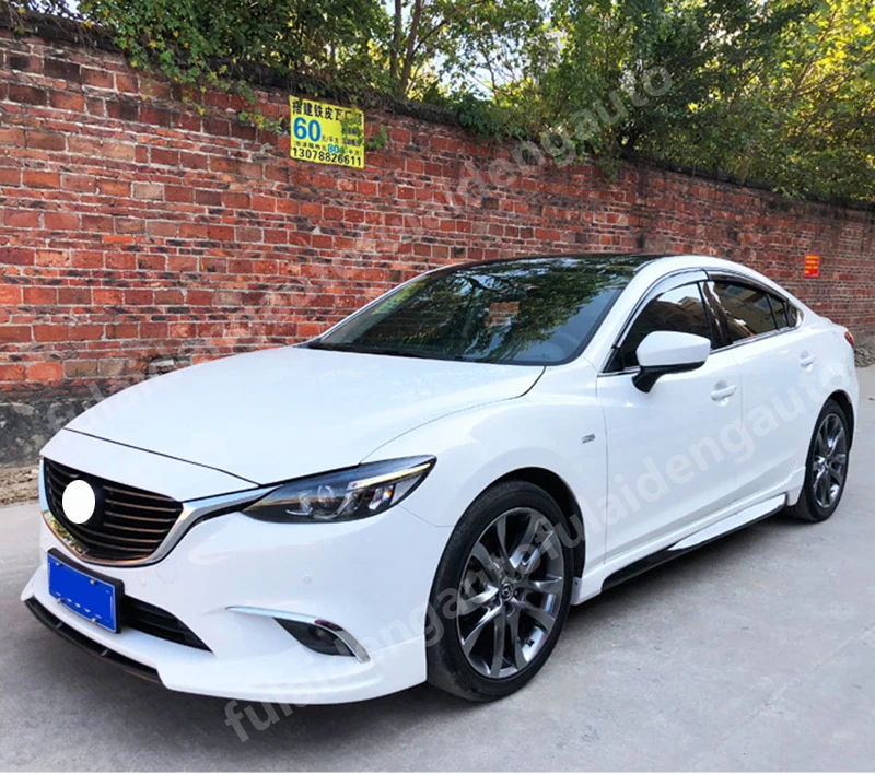 3 шт. для Mazda 6 M6 Atenza- комплект передние клыки губы и спойлер подтяжку лица бампер спойлер ремонт автомобильные аксессуары