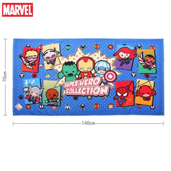 

70x140cm 100% Cotton Avengers Bath Towel Beach Towel Iron-man Captain Blanket Adult Children Boys Girls travel swimming bath