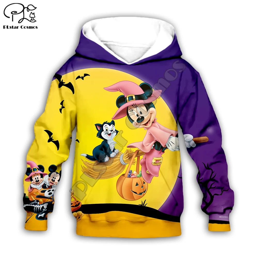 

Kids boy girl Halloween cartoon minni costume 3d print hoodies long sleeve pumpkin bat Sweatshirts summer tshirt pants zipper