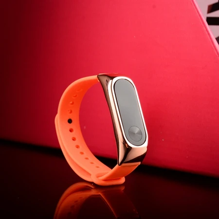 orange Ollivan силиконовый ремешок из углеродного волокна для Xiaomi mi Band 2, смарт-браслет, аксессуары для mi Band 2, браслет mi band 2, ремешок на запястье - Цвет: orange