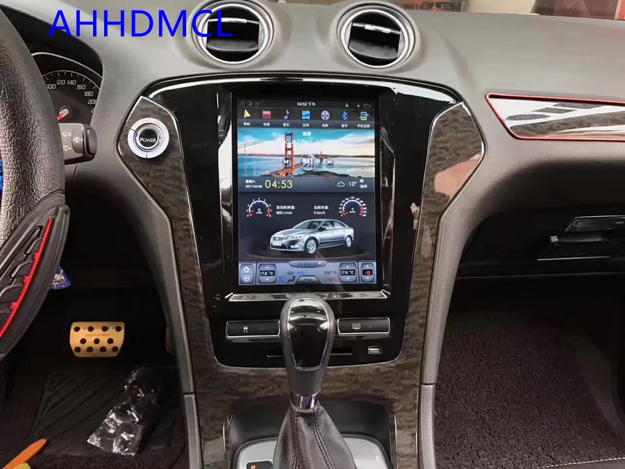 Мультимедийный плеер в стиле Тесла автомобильный стерео проигрыватель на Android с