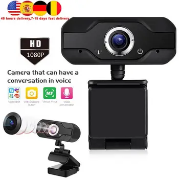 

HD Webcam -in Mics Smart 1080P Web Camera USB Pro Stream Camera For Desktop Laptops PC Cam For OS Windows10/8