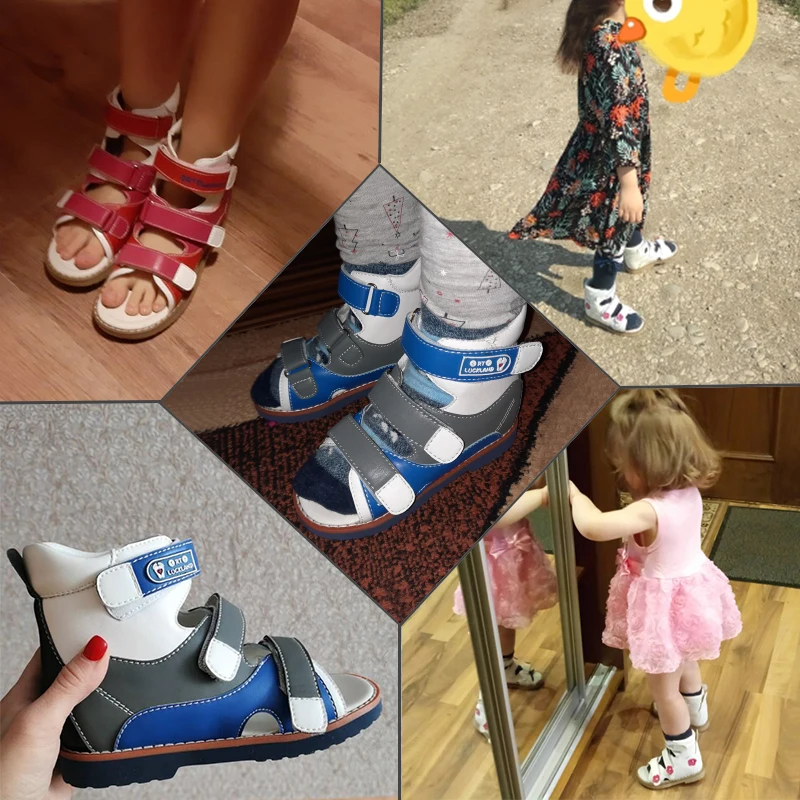 Children Sandals Boys Summer Toddler Orthopedic Flatfeet Shoes For Kids Indoor Outdoor Arch Support Footwear 20Months To 10Year