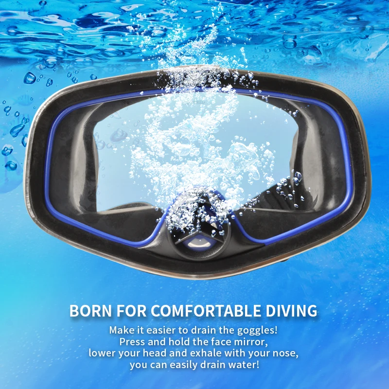 Yonsub Adult Professional Diving Mask Ultra Clear Anti-fog Diving Goggles for Swimming Snorkeling