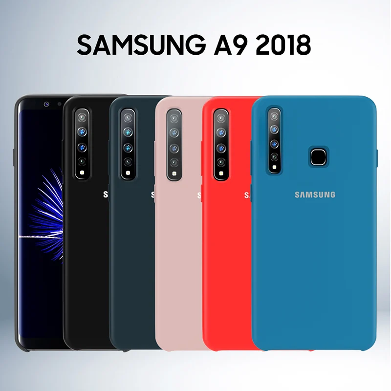 Samsung A9 чехол официальный натуральная силиконовый мягкий чехол с покрытием samsung Galaxy A6 A8 плюс A7 A9 A730 A750 A9200 чехол