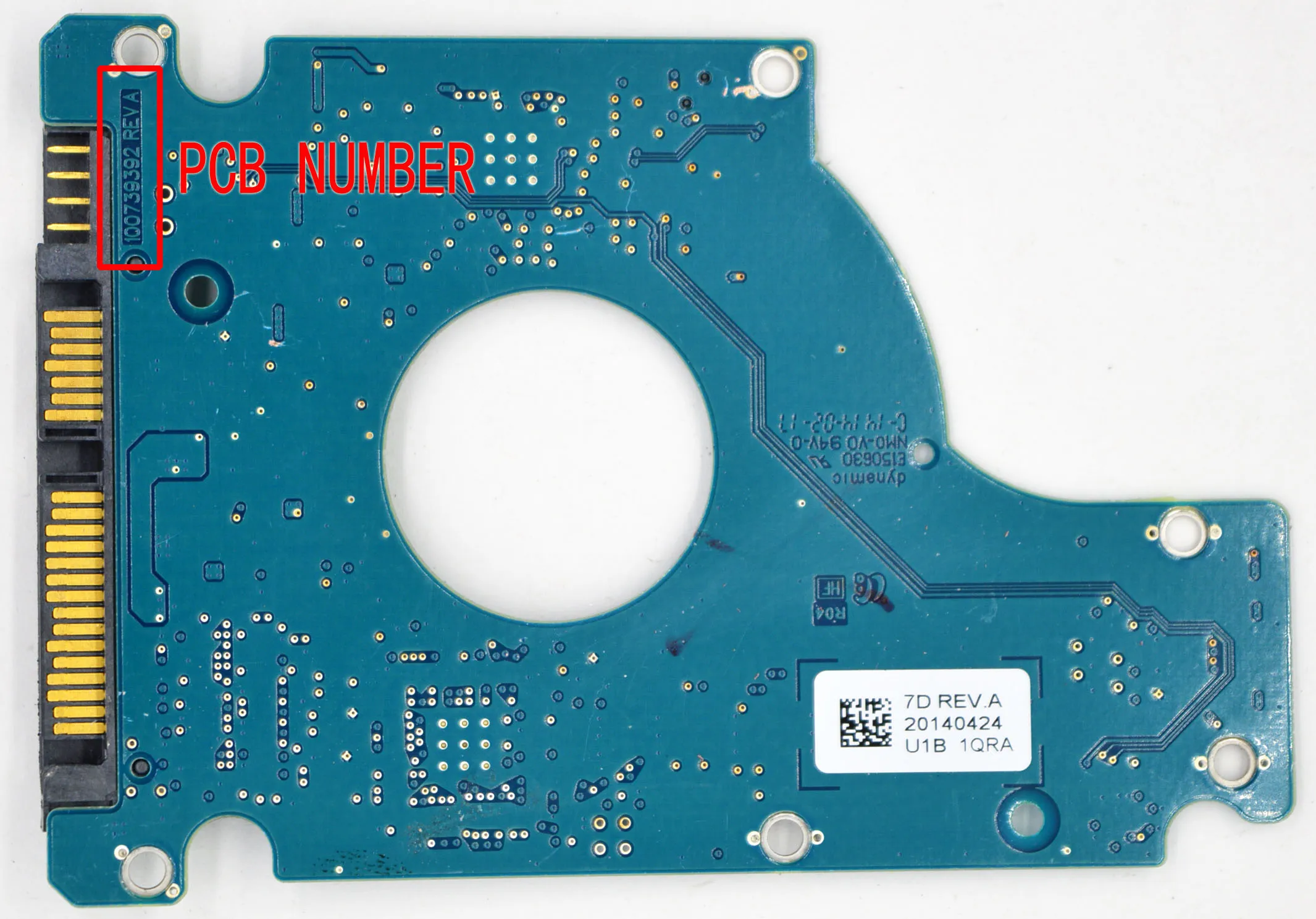 Jia Yuan Sheng Seagate Hdd Placa Lógica Pcb 100739392 Rev a 7c Rev. a St2000lm003 - Imagem 2