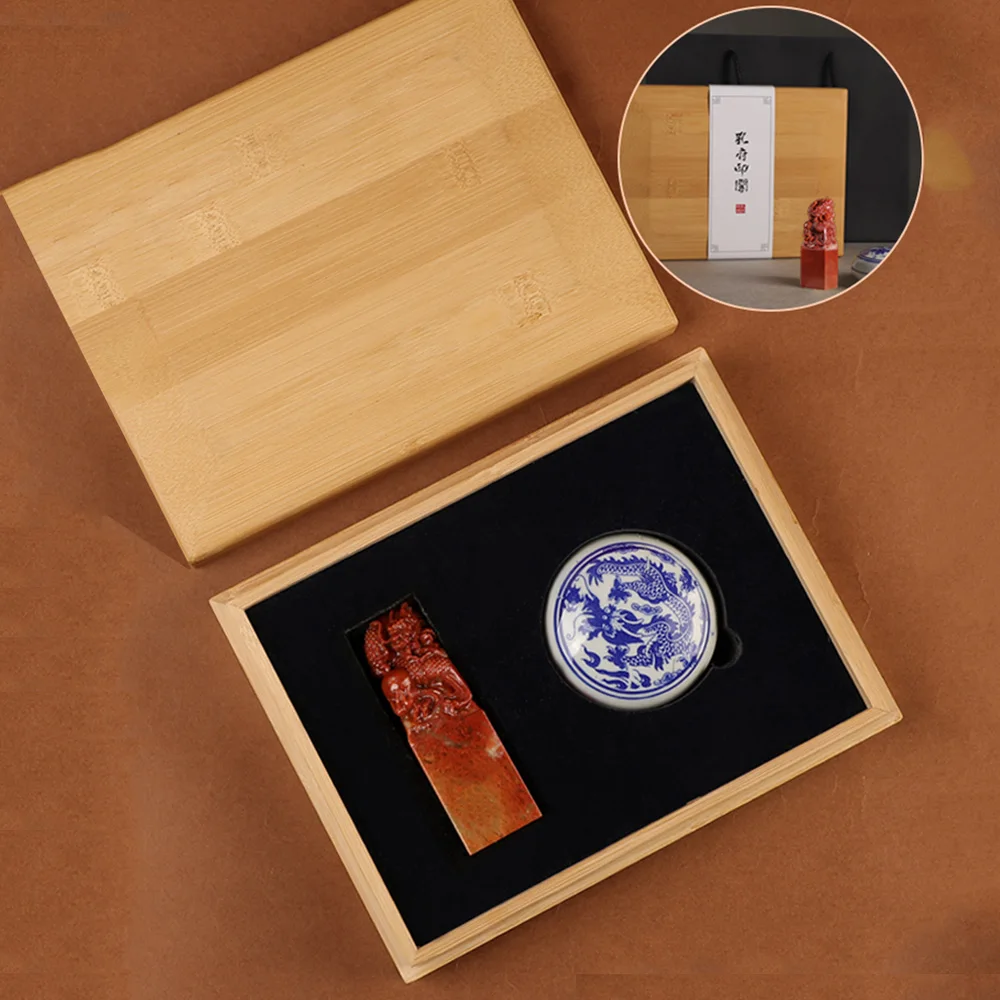 3cm 천연석 스탬프 옥 인장 용 이름 스탬프 사각형 스탬프 서명 캘리그래피 페인팅 도장 잉크패드 이름 인쇄 선물