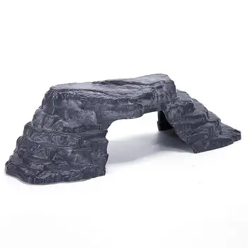 

Imitation Stone decorations Turtle Basking Rock Reptile Stone Bridge Climbing Platform Hideout Fish Tank Landscape Ornament