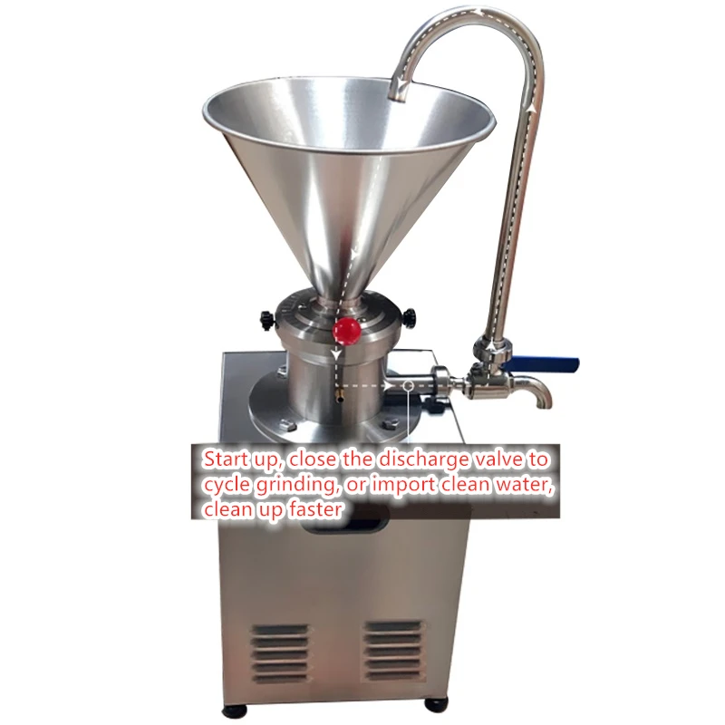 Automatic Stainless steel big capacity peanut butter machine jam grinder peanut butter colloid mill