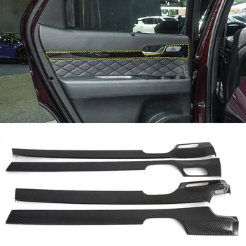 

LHD! For Hyundai Palisade 2019 2020 Interior Accessories ABS Carbon Style Car Door Decoration Strips Cover Trim 4pcs Car Styling