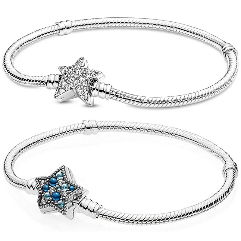 Beauty Clip S925 Silver Charm Bead Pendant For European Bracelet Chain bangle 